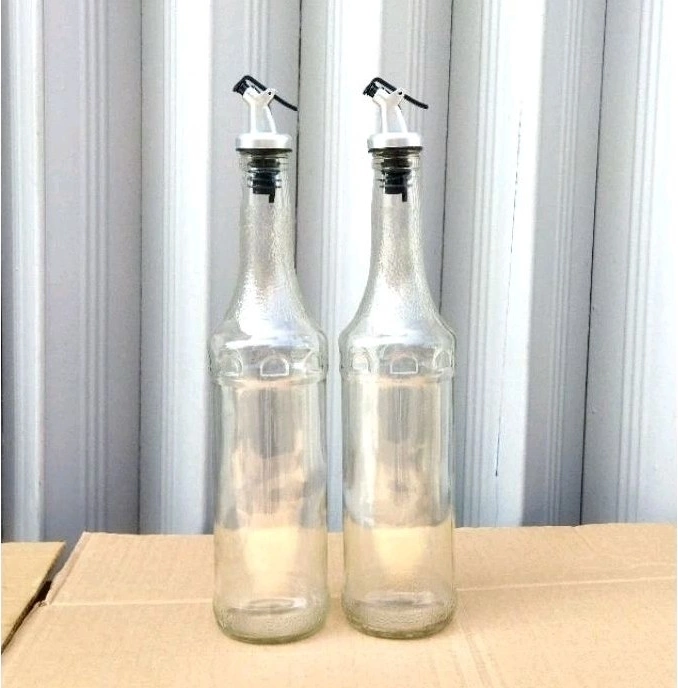 Botol Kaca 700ML Polos Tutup Dispenser Dan Ulir Monim 700ML - Image 1