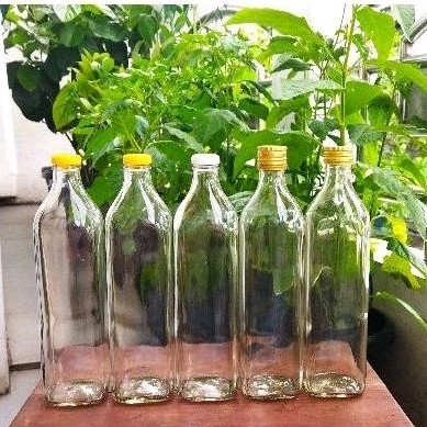 Botol Kaca Kotak 750ML Polos Wijen 750ML - Image 2