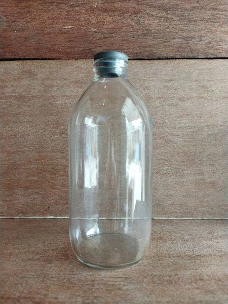 Botol Kaca 500ML Polos Botol Infus 500ML Tutup Karet - Image 2