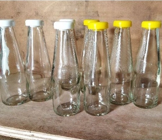 Botol Kaca Fibe 100ML Polos Tutup Pop-up & Dispenser - Image 2