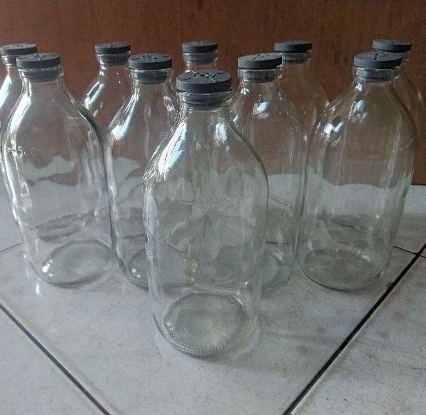 Botol Kaca 500ML Polos Botol Infus 500ML Tutup Karet - Image 3