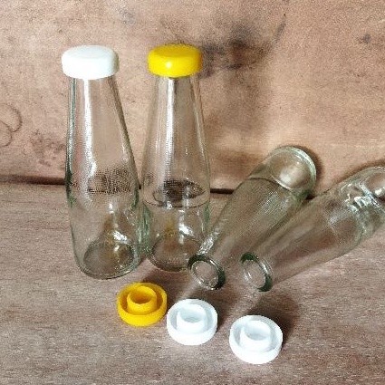 Botol Kaca Fibe 100ML Polos Tutup Pop-up & Dispenser - Image 4