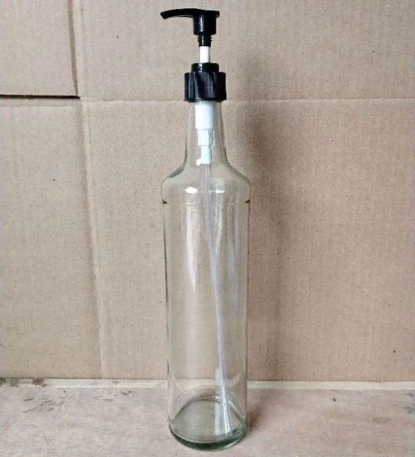 Botol Kaca 600ML Tutup Pump Drum Pump - Image 3