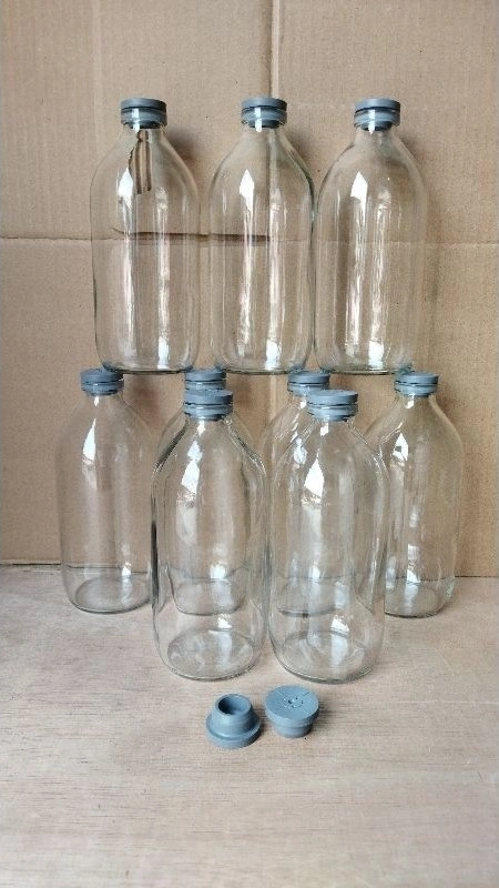 Botol Kaca 500ML Polos Botol Infus 500ML Tutup Karet - Image 5