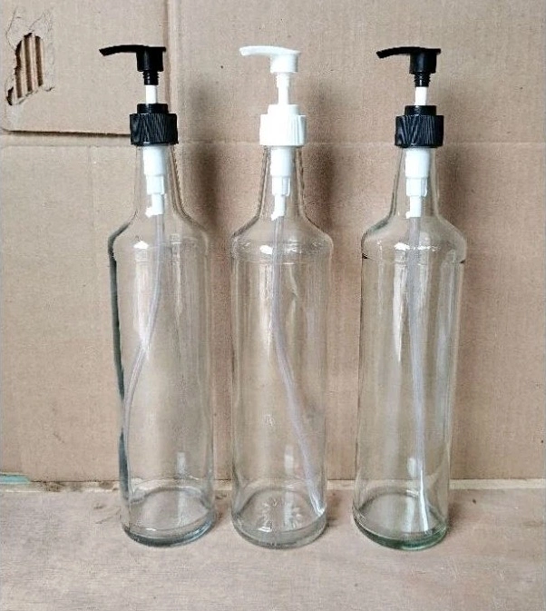 Botol Kaca 600ML Tutup Pump Drum Pump - Image 4